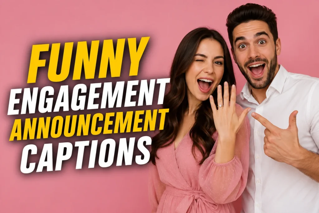 Funny Engagement Announcement Captions