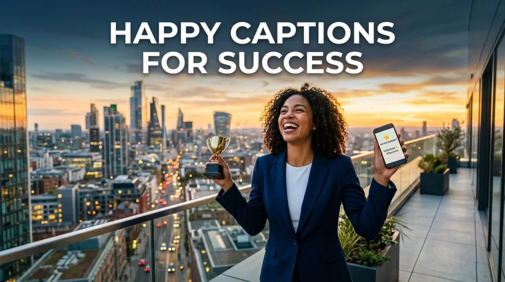 Happy Captions For Success