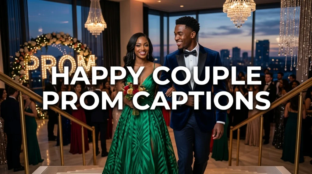 Happy Couple Prom Captions