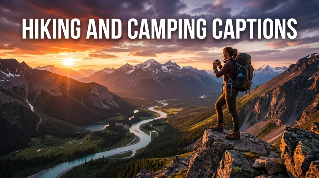 Hiking And Camping Captions