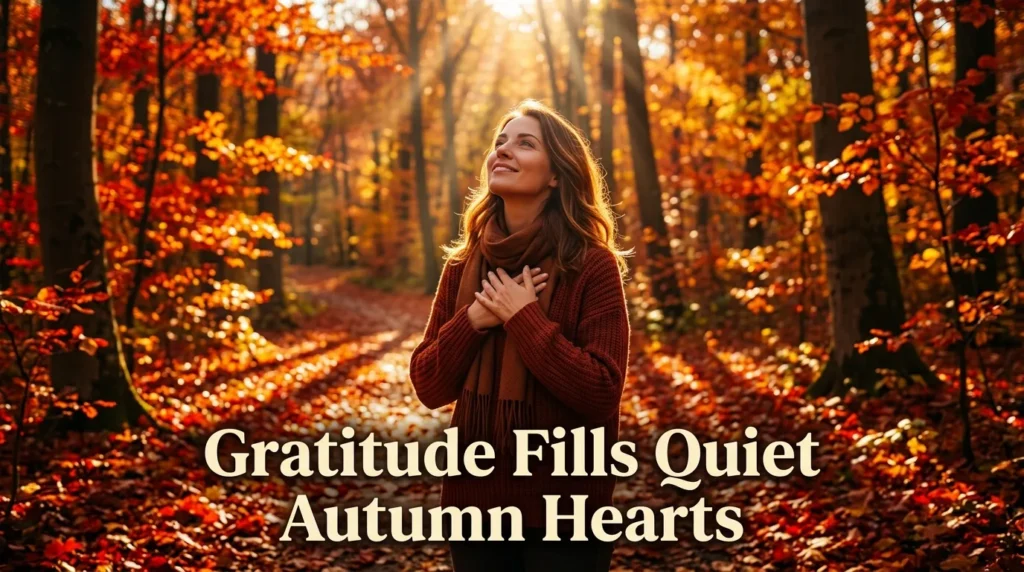 Gratitude Fills Quiet Autumn Hearts
