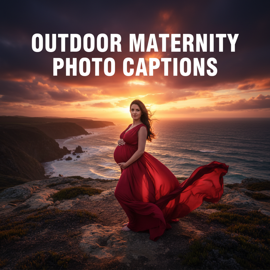 Outdoor Maternity Photo Captions