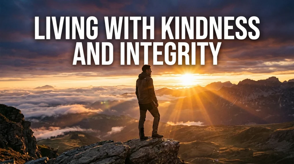 Living With Kindness And Integrity