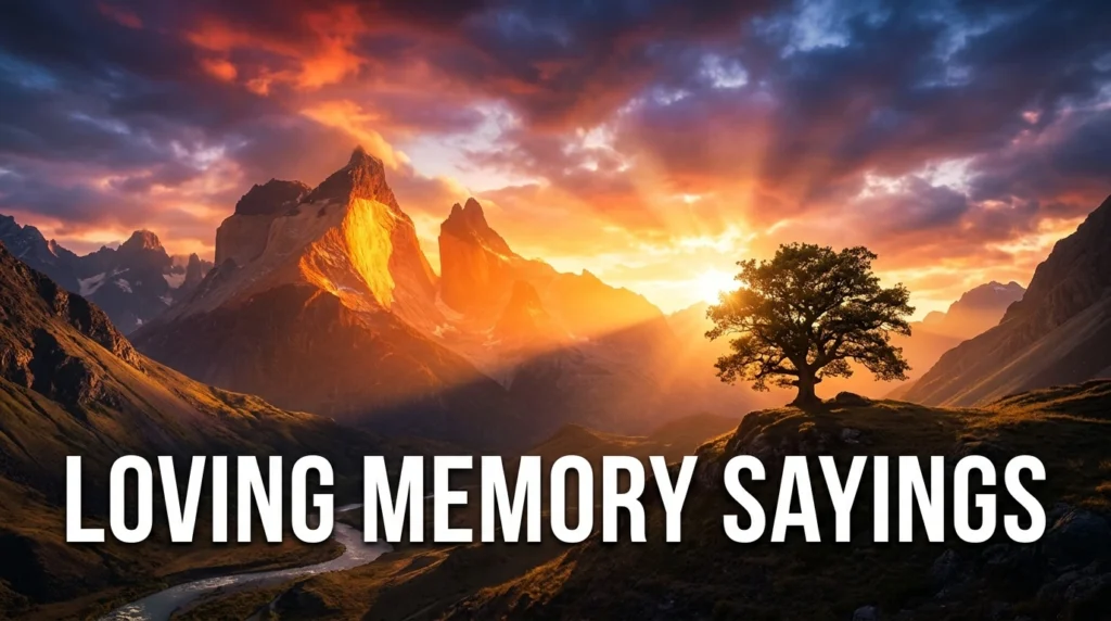 Loving Memory Sayings