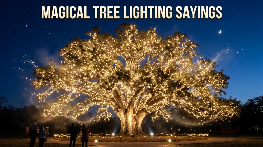 Magical Tree Lighting Sayings