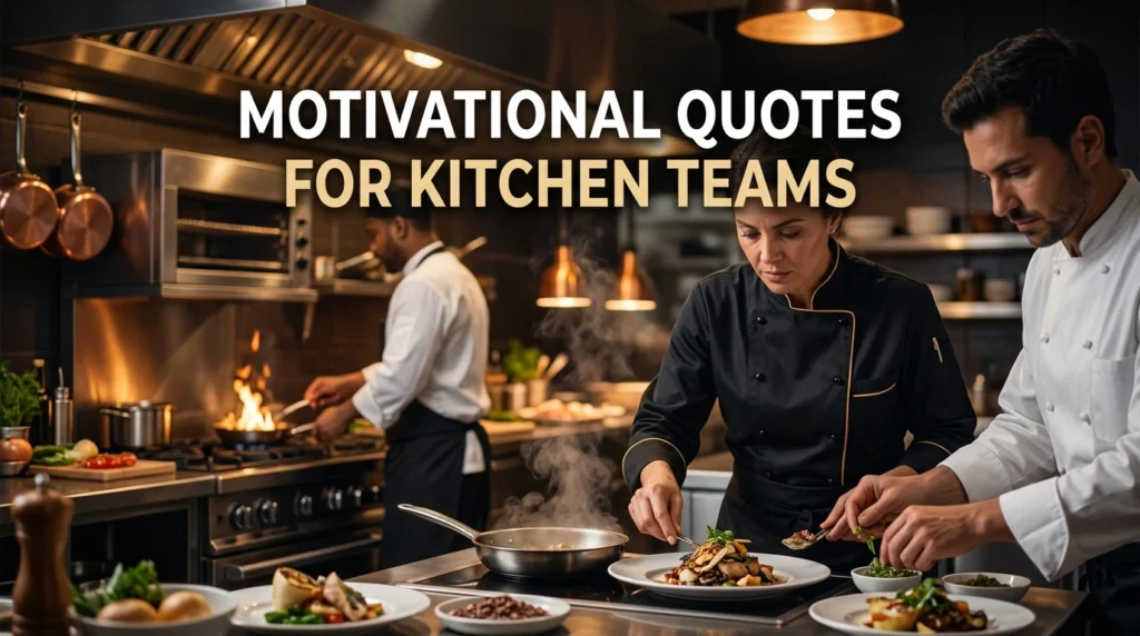 Motivational Quotes For Kitchen Teams