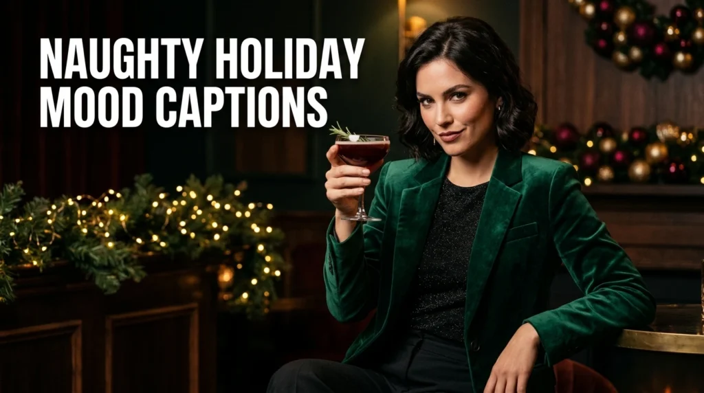 Naughty Holiday Mood Captions