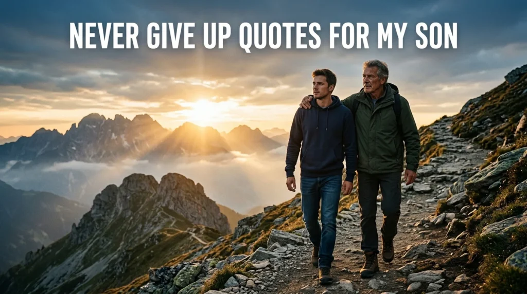 Never Give Up Quotes For My Son