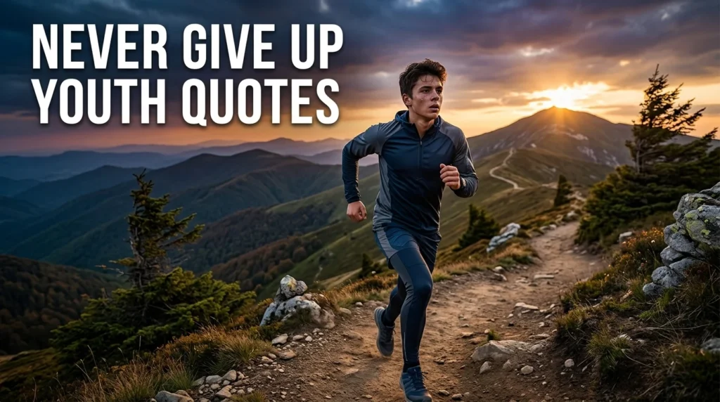 Never Give Up Youth Quotes