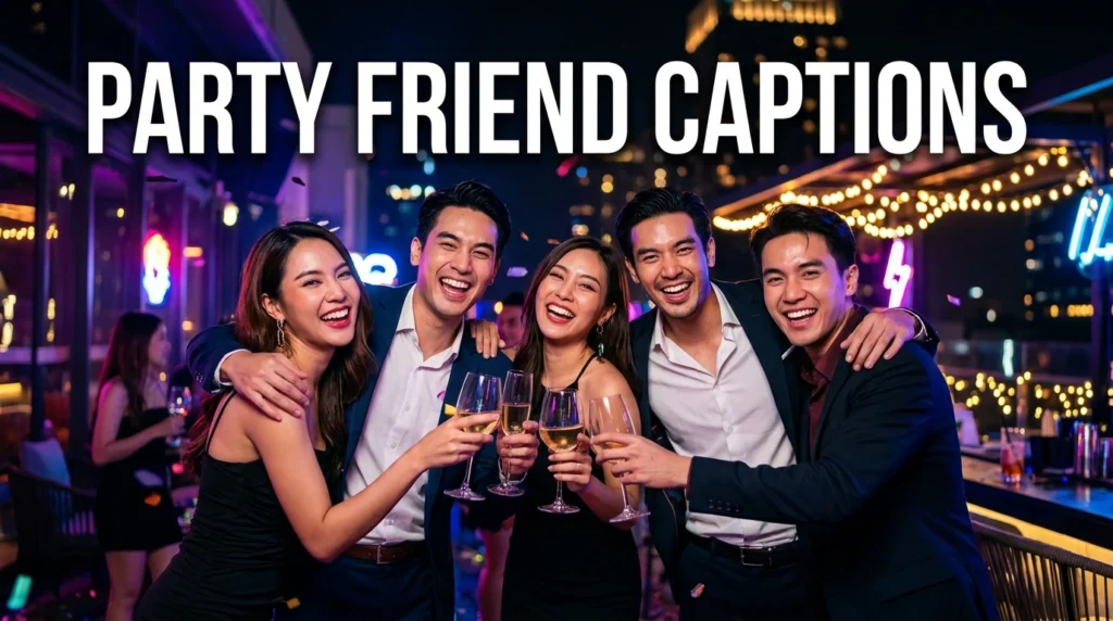 Party Friend Captions