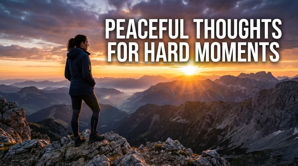 Peaceful Thoughts For Hard Moments
