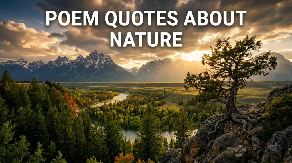 Poem Quotes About Nature