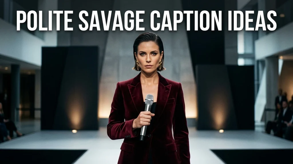 Polite Savage Caption Ideas