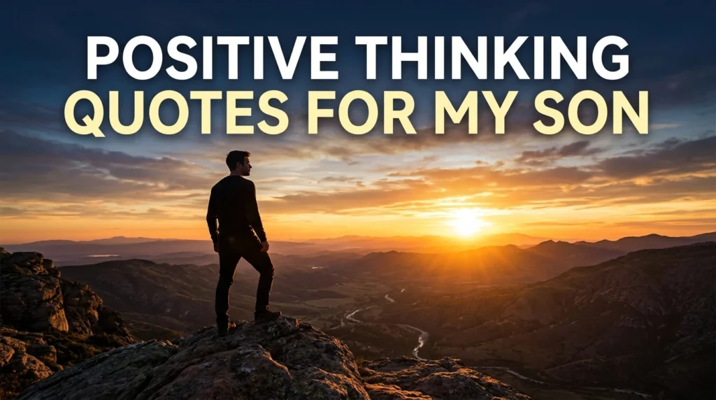 Positive Thinking Quotes For My Son