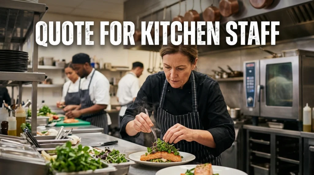 Quote For Kitchen Staff