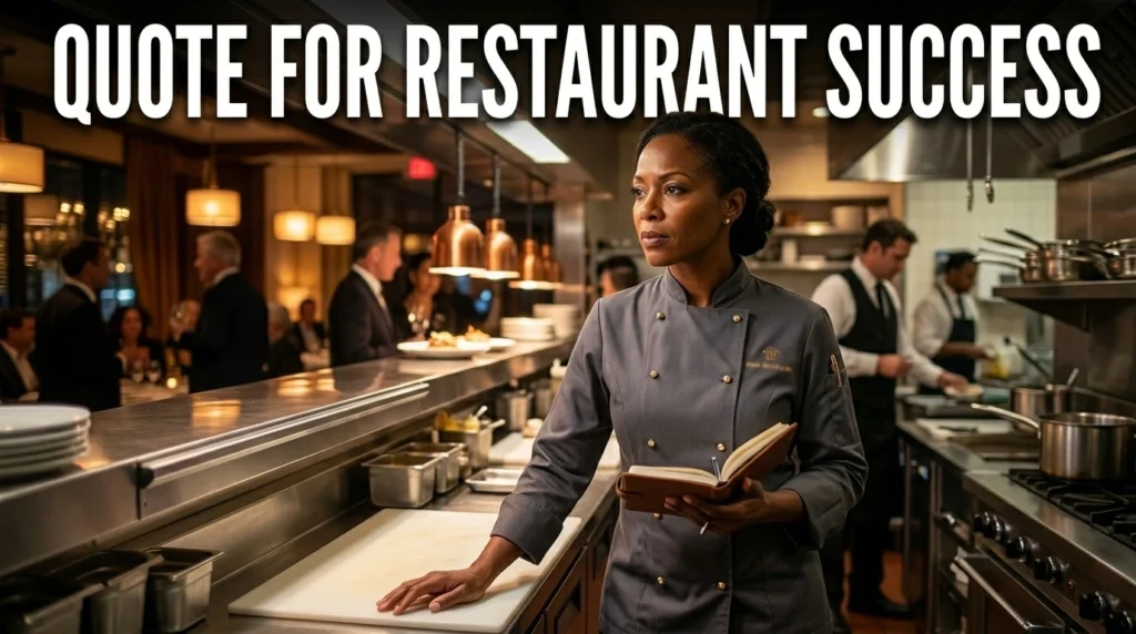 Quote For Restaurant Success