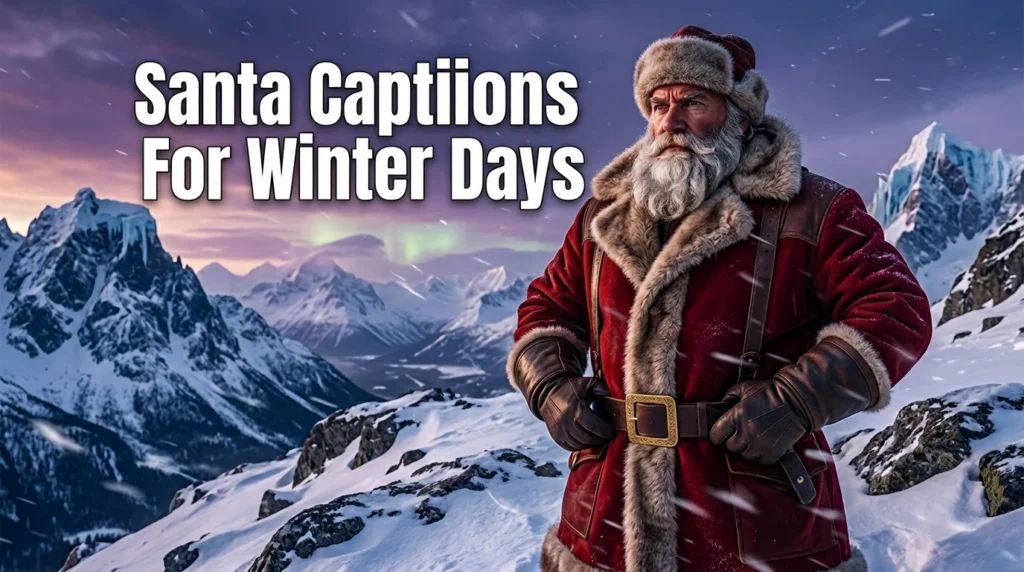 Santa Captions For Winter Days