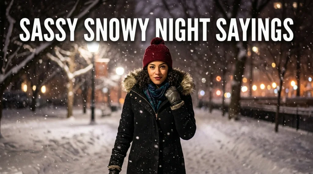 Sassy Snowy Night Sayings