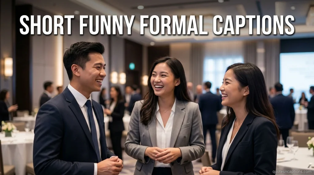 Short Funny Formal Captions
