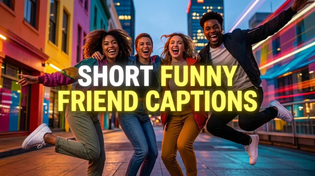 Short Funny Friend Captions