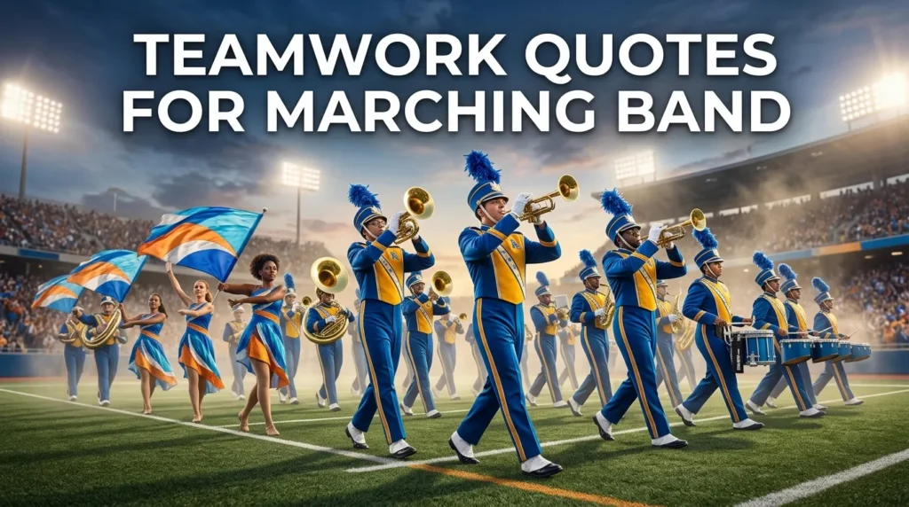 Teamwork Quotes For Marching Band