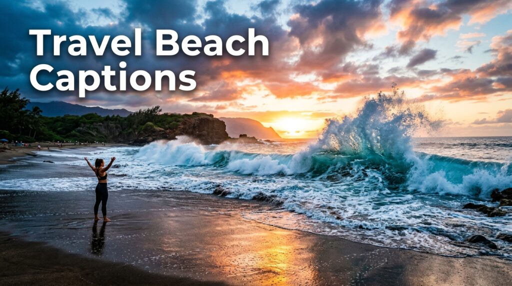 Travel Beach Captions