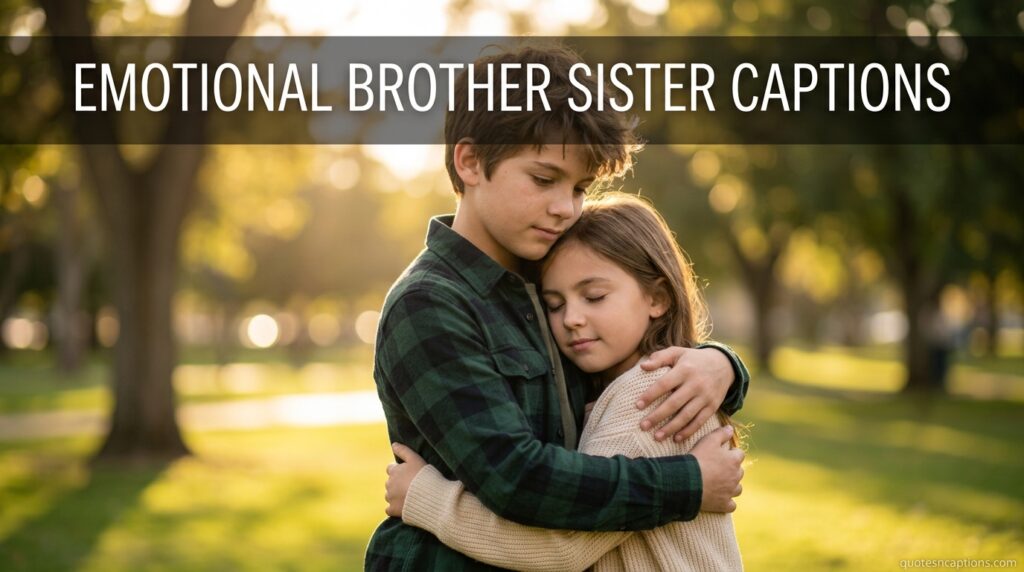 Emotional Brother Sister Captions