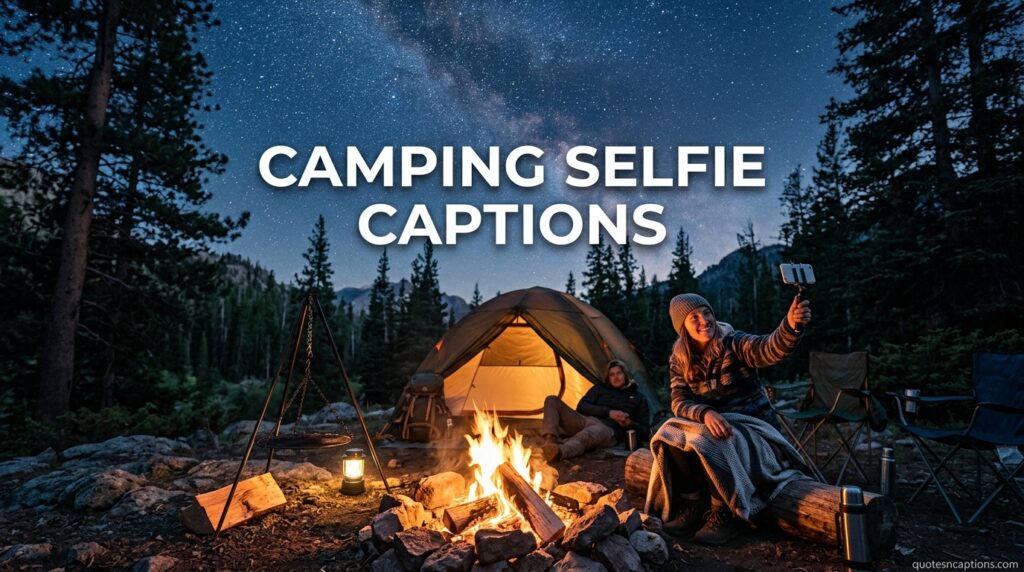 Camping Selfie Captions