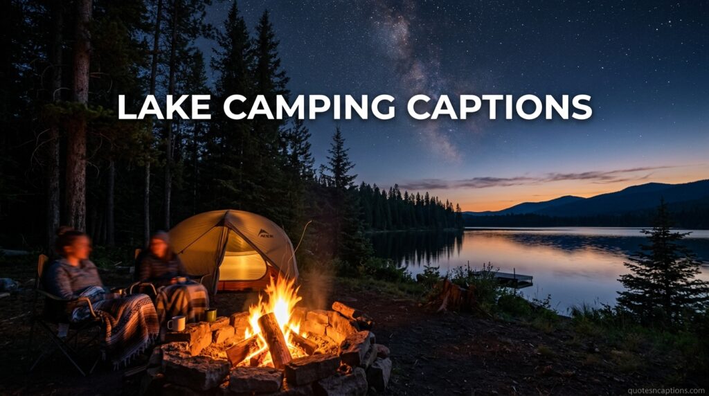 Lake Camping Captions