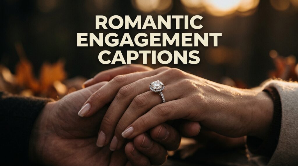 Romantic Engagement Captions
