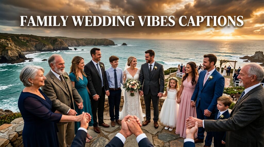 Family Wedding Vibes Captions