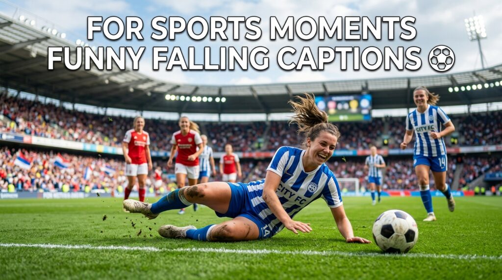 For Sports Moments Funny Falling Captions ⚽