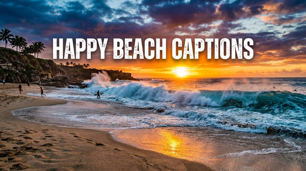 Happy Beach Captions