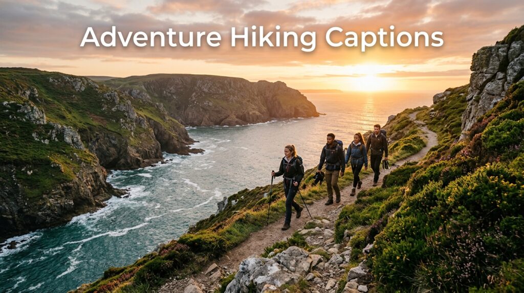 Adventure Hiking Captions