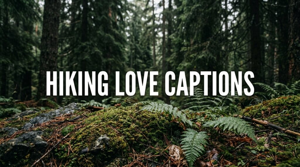 Hiking Love Captions