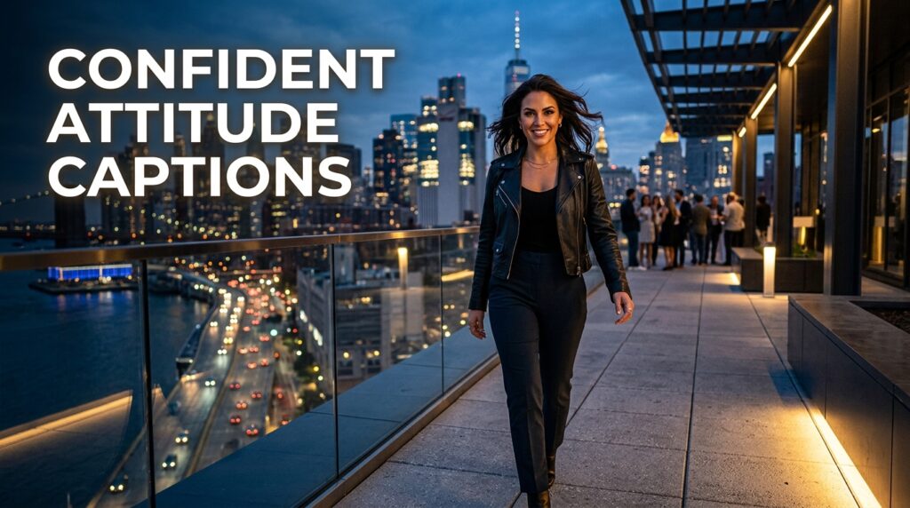 Confident Attitude Captions