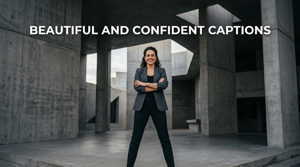Beautiful And Confident Captions