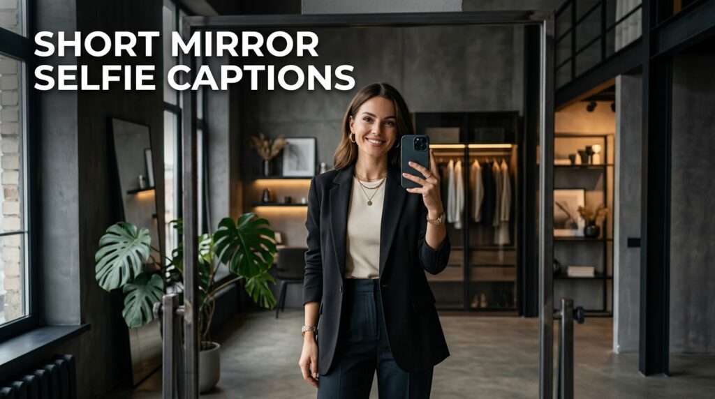 Short Mirror Selfie Captions