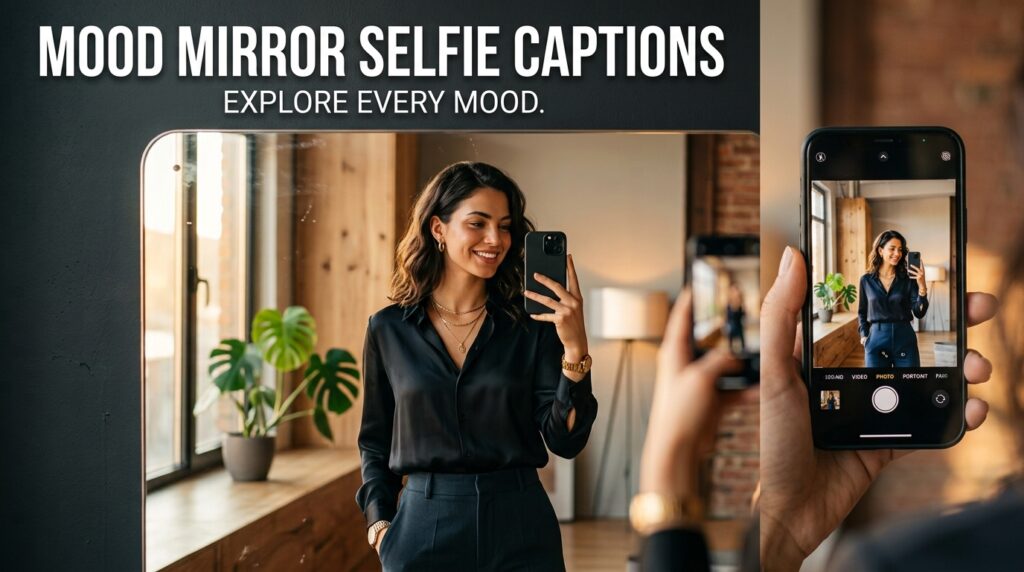 Mood Mirror Selfie Captions