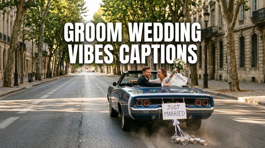 Groom Wedding Vibes Captions