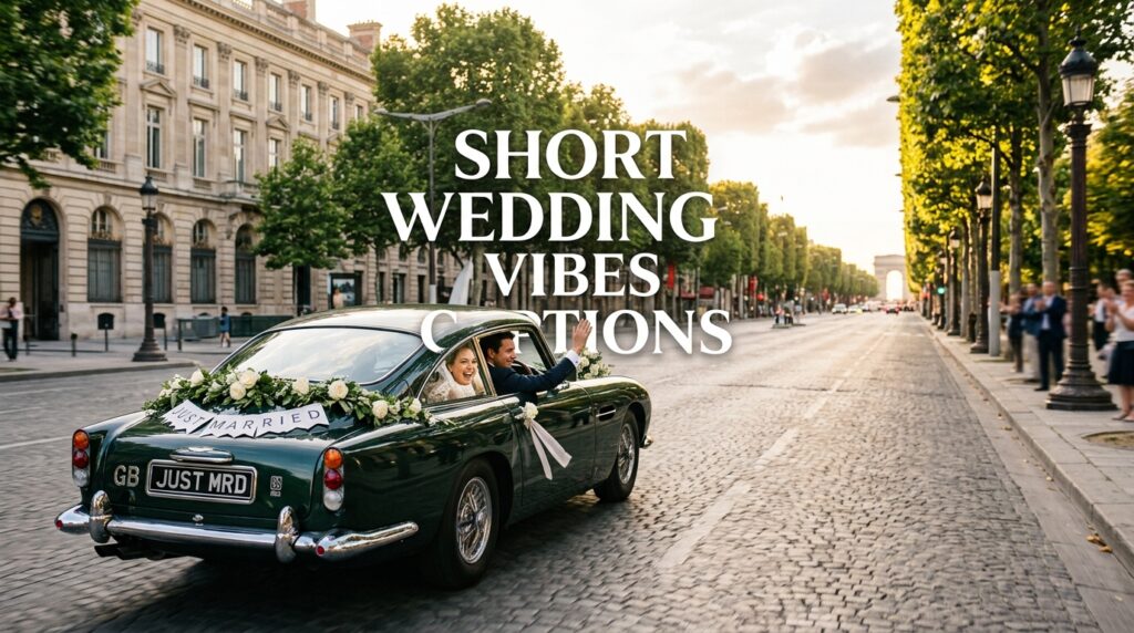 Short Wedding Vibes Captions