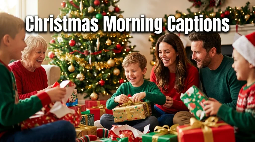 Christmas Morning Captions
