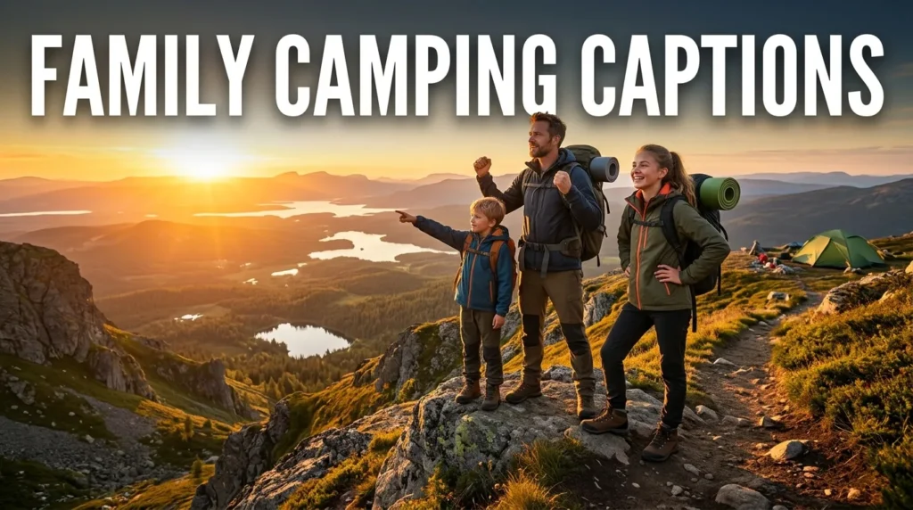 Family Camping Captions