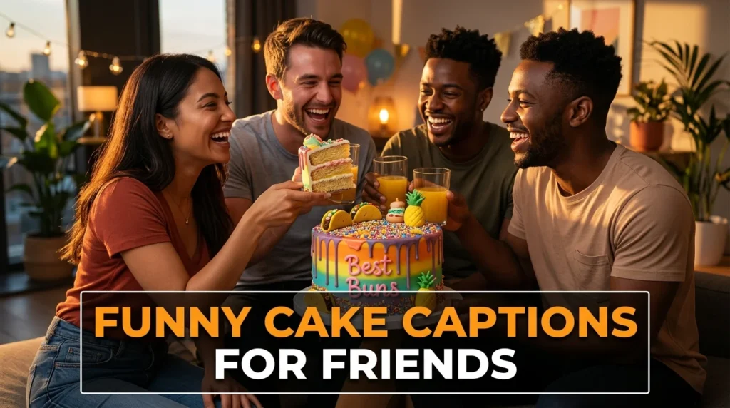 Funny Cake Captions For Friends