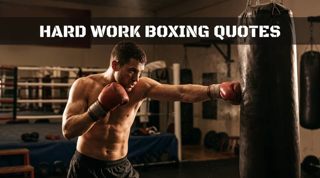 Hard Work Boxing Quotes