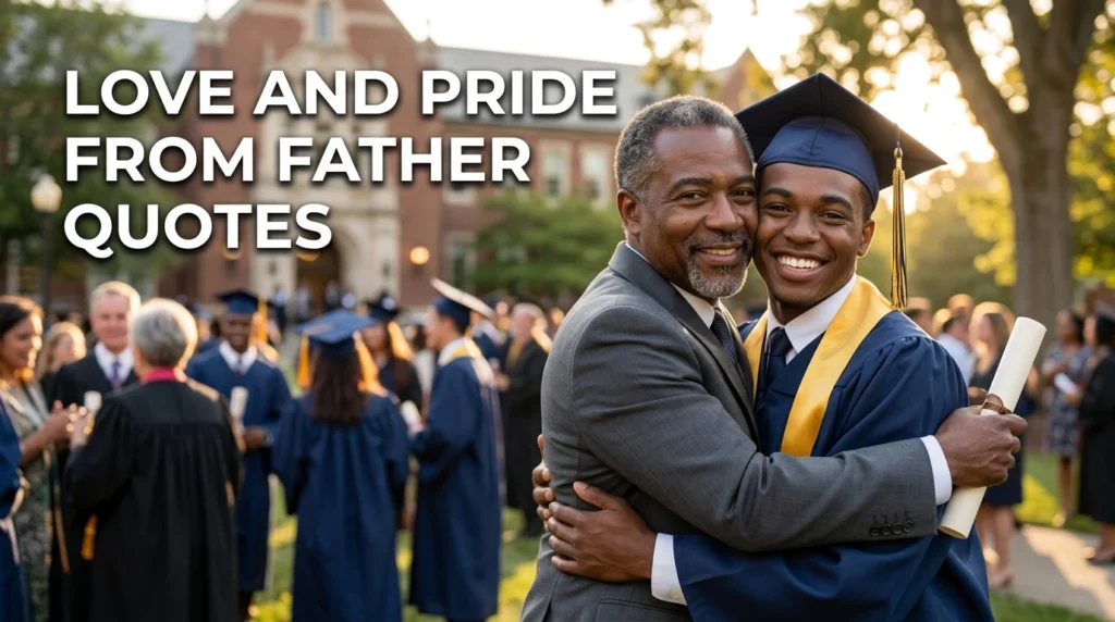 Love And Pride From Father Quotes