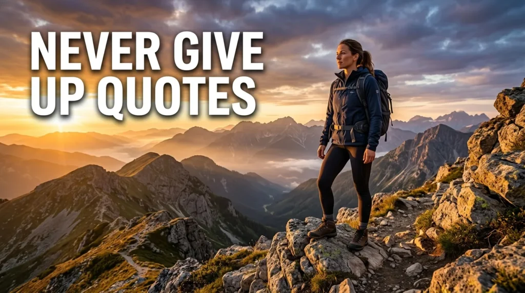 Never Give Up Quotes