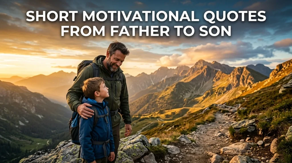 Short Motivational Quotes From Father To Son