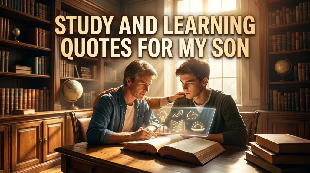 Study And Learning Quotes For My Son