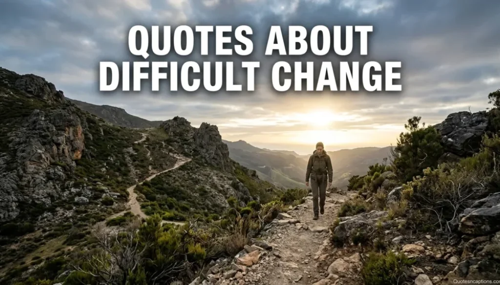 Quotes About Difficult Change